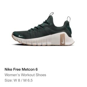 Nike Free Metcon 6 Green and White Training Shoes